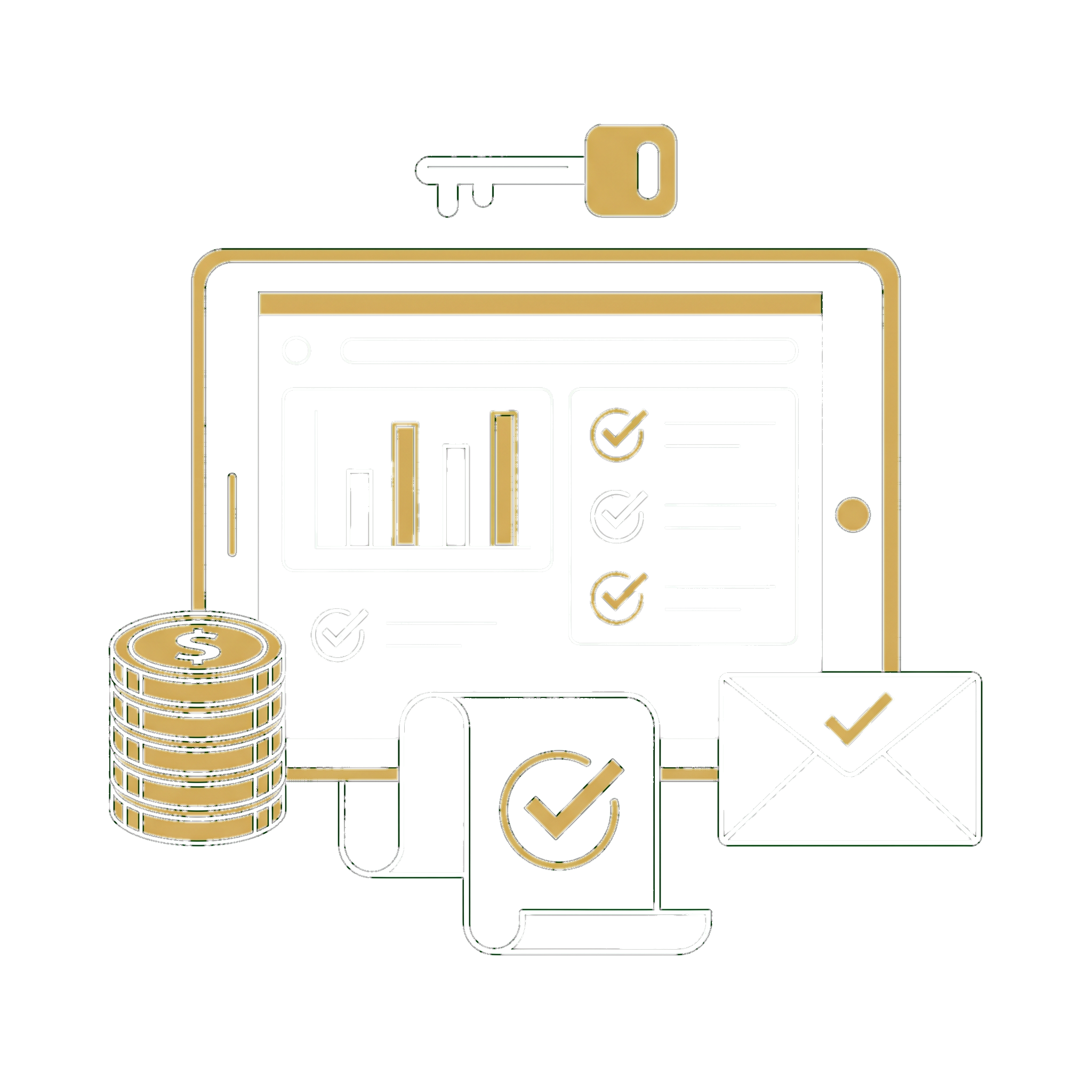 Finance administrator reviewing expenses