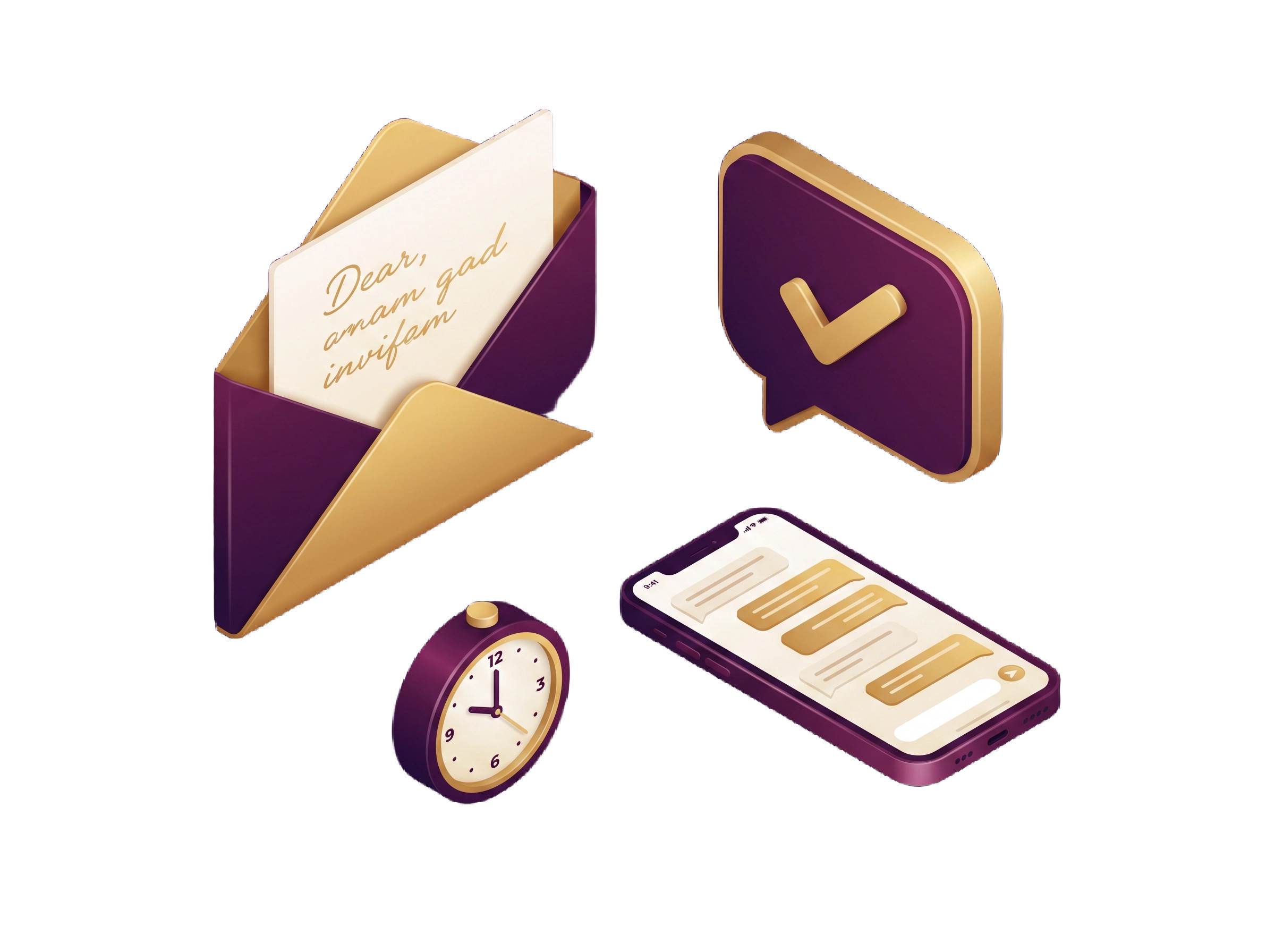 Contact us — isometric illustration