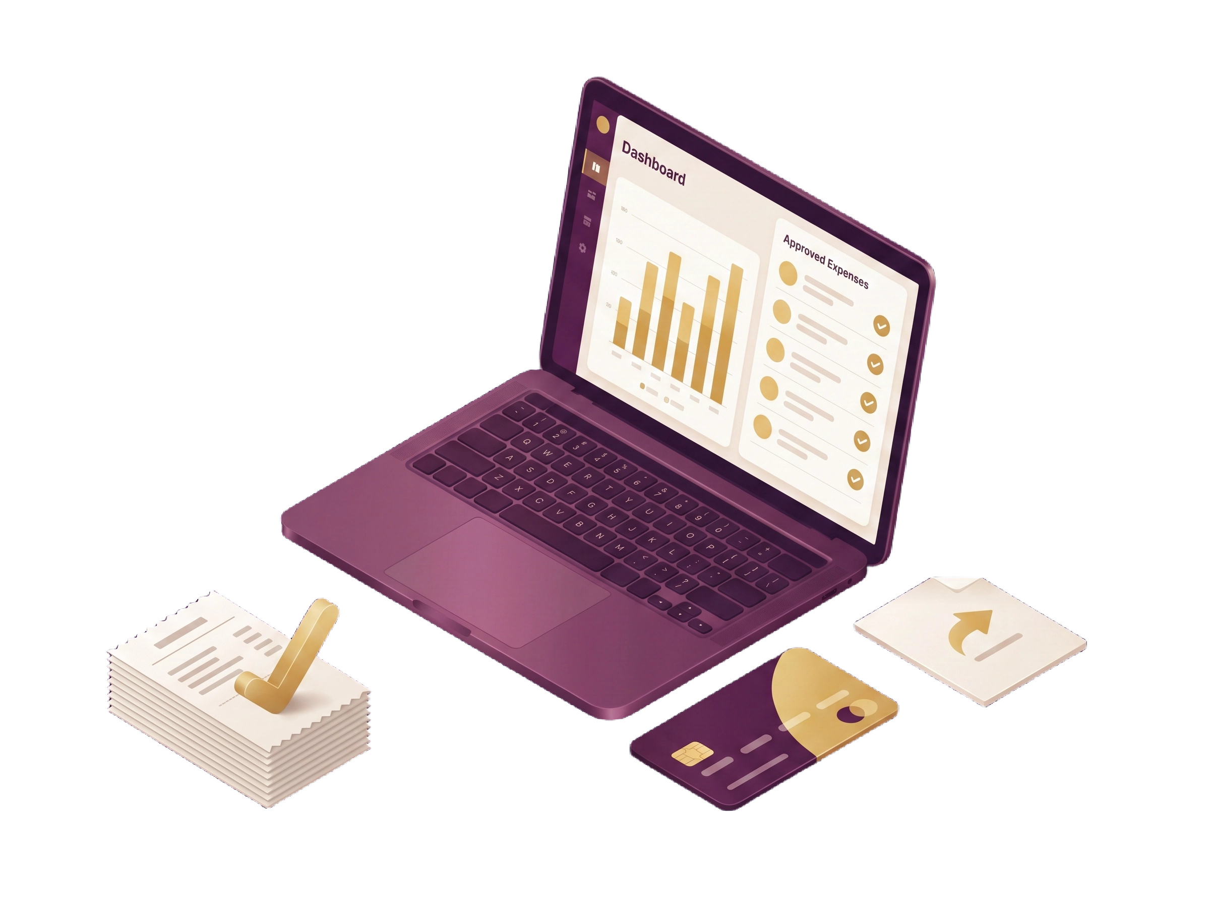 Finance administrator portal on desktop